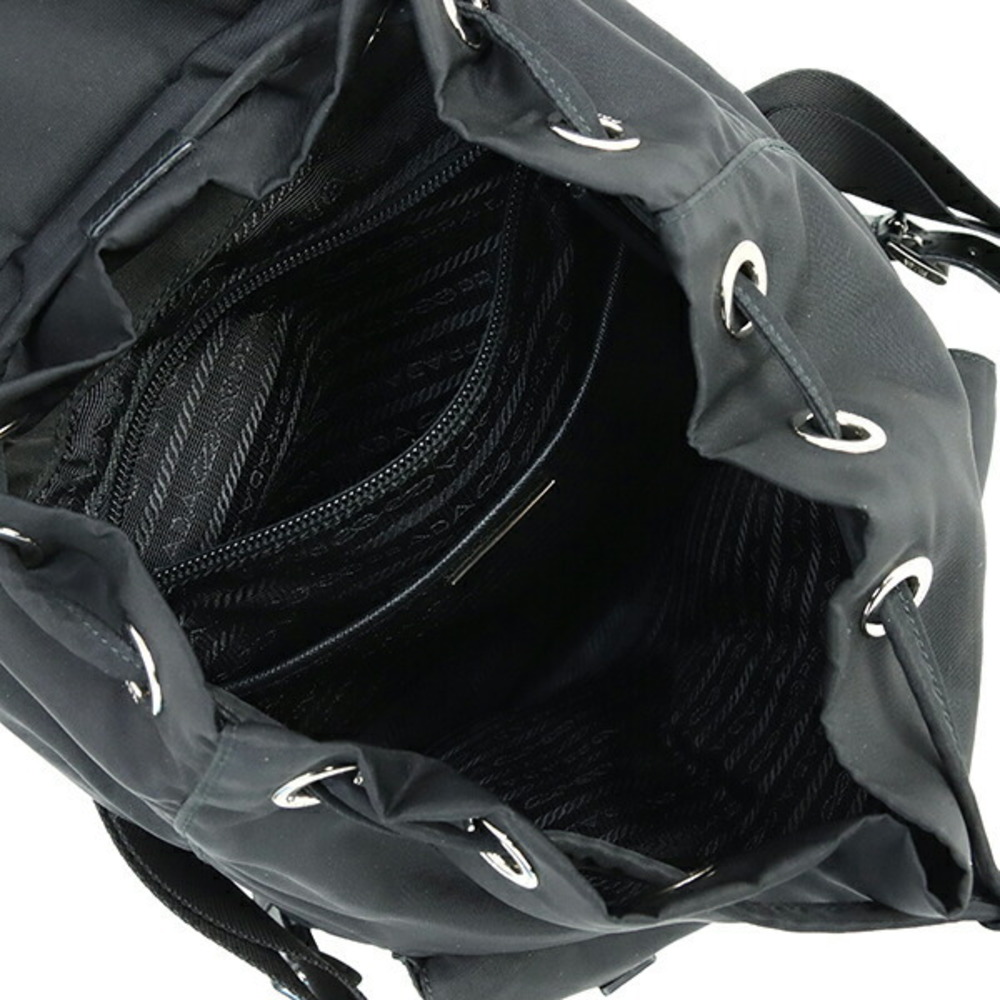 Prada Backpack Bag Shoulder Daypack Triangle Saff… - image 6